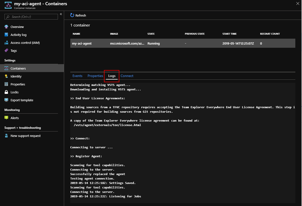 02-azure-container-instances-logs-from-azure-portal